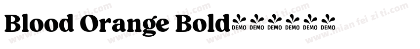 Blood Orange Bold字体转换